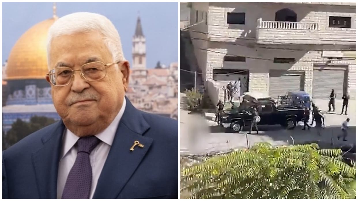 Israel Hamas War Video of Palestinian President Mehmoud Abbas alleged assasination attempt Abu Jandal Group
