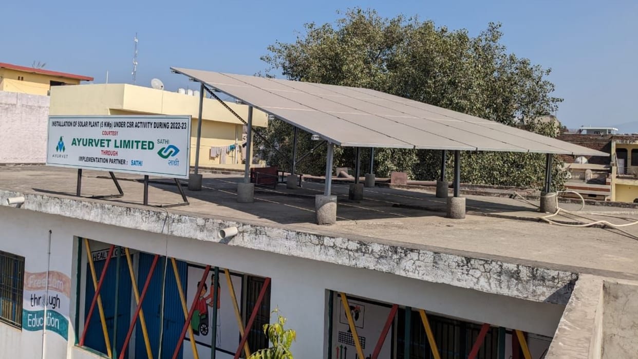 Solan News: Baddi Government School installed four solar plants