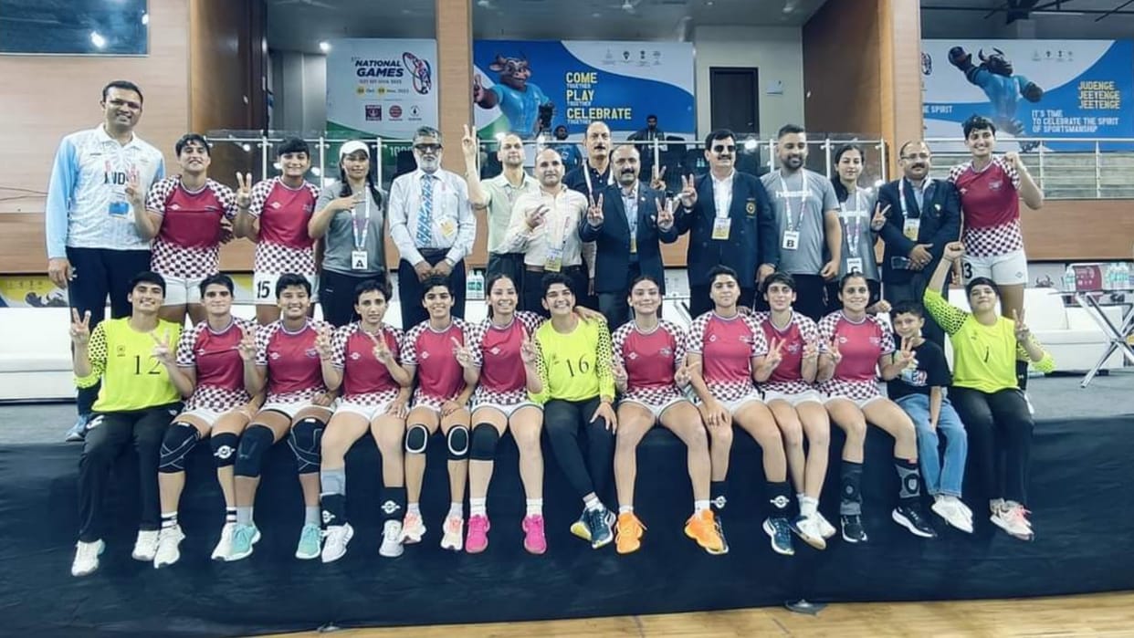 National Games 2023: Himachal Pradesh Women Handball Team Win Gold Medal In National Games 2023 Goa
