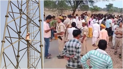 Rajasthan Election: नामांकन खारिज हुआ तो टॉवर पर जा चढ़ा प्रत्याशी; नीचे उतारने में पुलिस के छूटे पसीने Rajasthan Election 2023 Dusan Candidate Vinod Saini Climbed At Tower After Nomination Cancel
