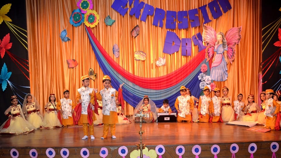 Little ones create fun on Expression Day in Sant Fidelis School Aligarh