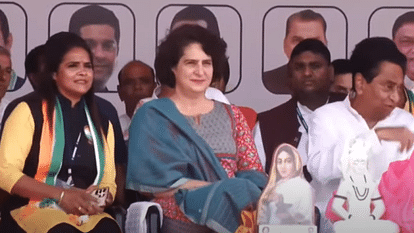 Priyanka Gandhi: मप्र में कुछ नेताओं ने छल से कांग्रेस की सरकार गिरा दी, जनता इस अन्याय का बदला लेगी priyanka gandhi, reena borasi setiya, tulsi silawat, sanwer, indore, mp election 2023