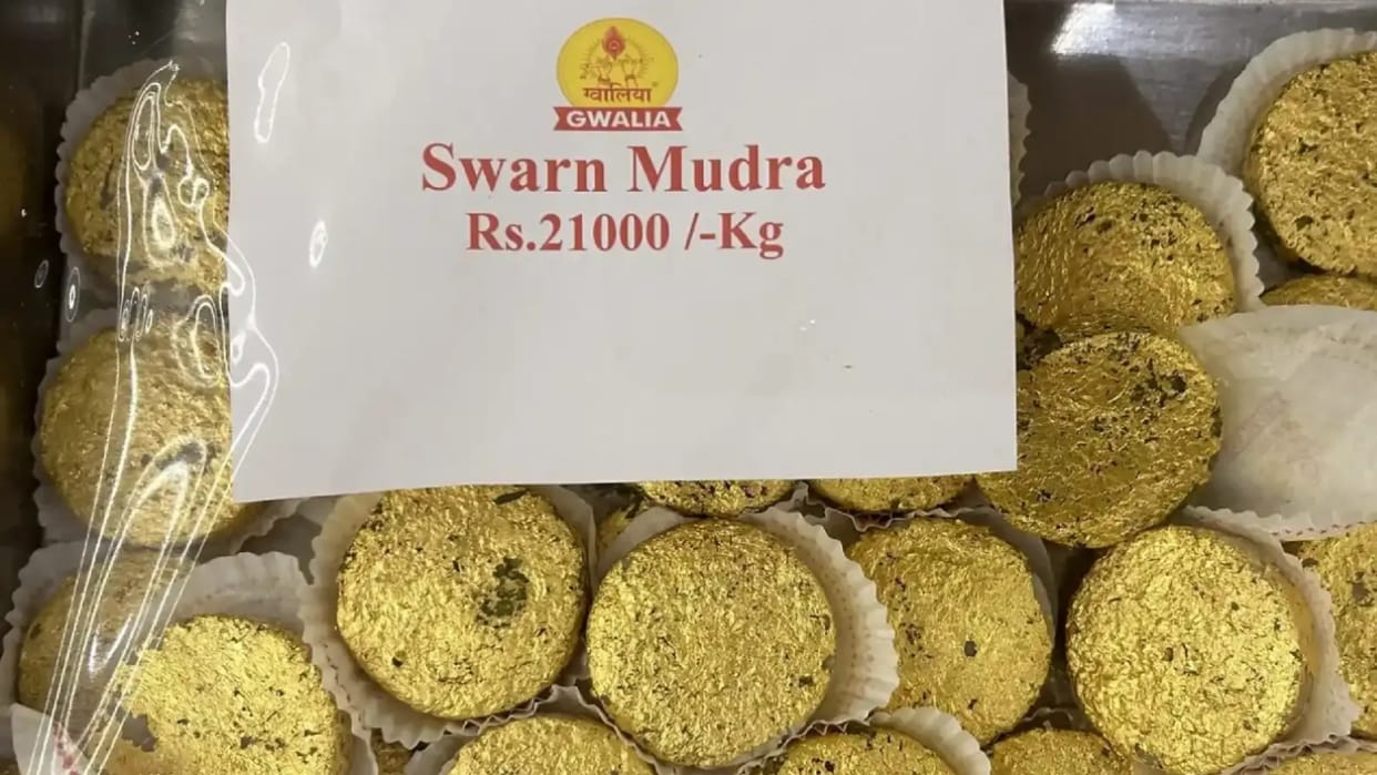‘Swarna Mudra’ sweet, with a whopping price of Rs 21,000 per kg, gains popularity in Ahmedabad