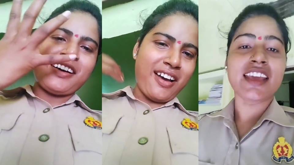Video of female constable in uniform making reel in Kasganj goes viral