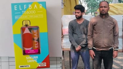 two men arrested with China mark e-cigarette in shahjahanpur