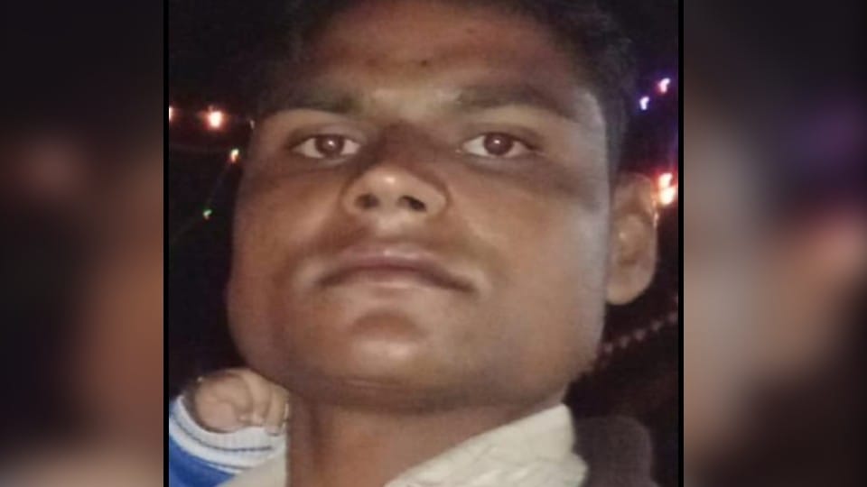 young man dies after car overturns in pond in Lakhimpur kheri