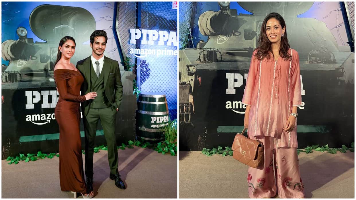 Star Studded Blue Carpet of Of Highly Anticipated War Drama Pippa Ishaan Khattar Soni Razdan Film