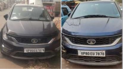 Difference in color of two cars model and number are also the same police also got into trouble
