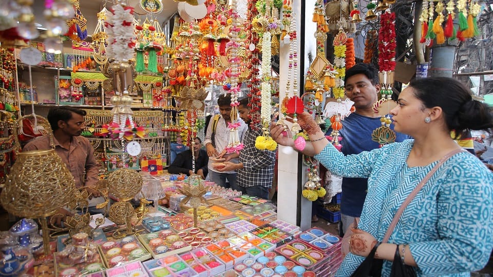Delhi markets are buzzing on Diwali