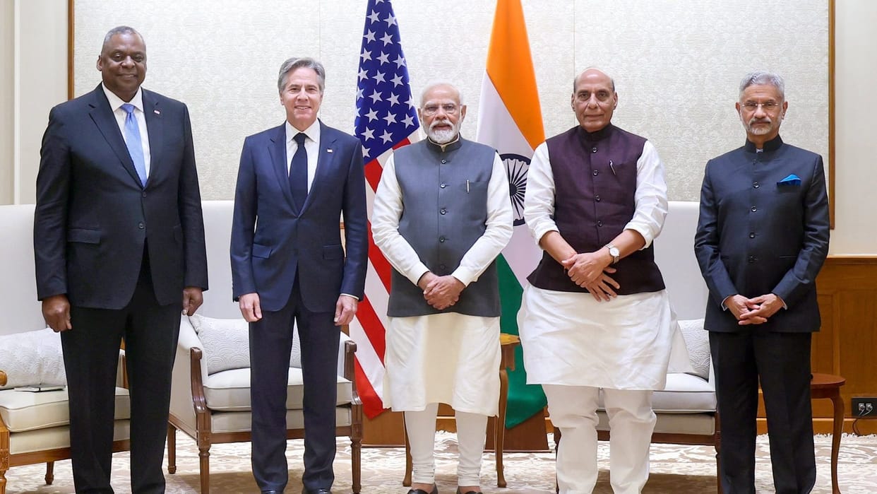 US Secretary of State Blinken, Defence Secretary Austin meet PM Modi