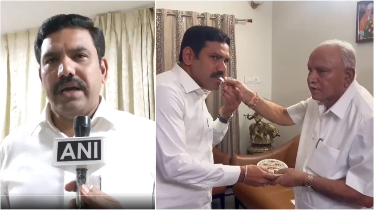 Karnataka BJP Chief BY Vijayendra Father and Ex CM Yediyurappa congratulates
