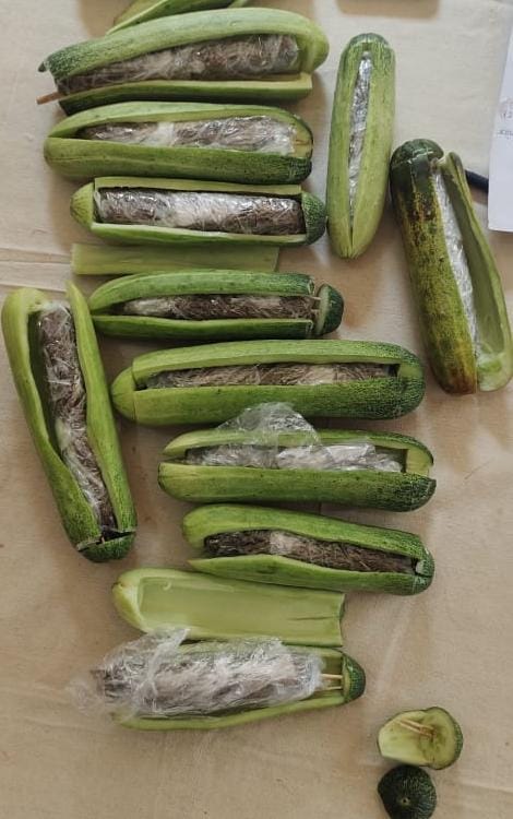 UP Crime: Driver brought ganja stuffed inside cucumber to jail, owner addicted to drug; caught