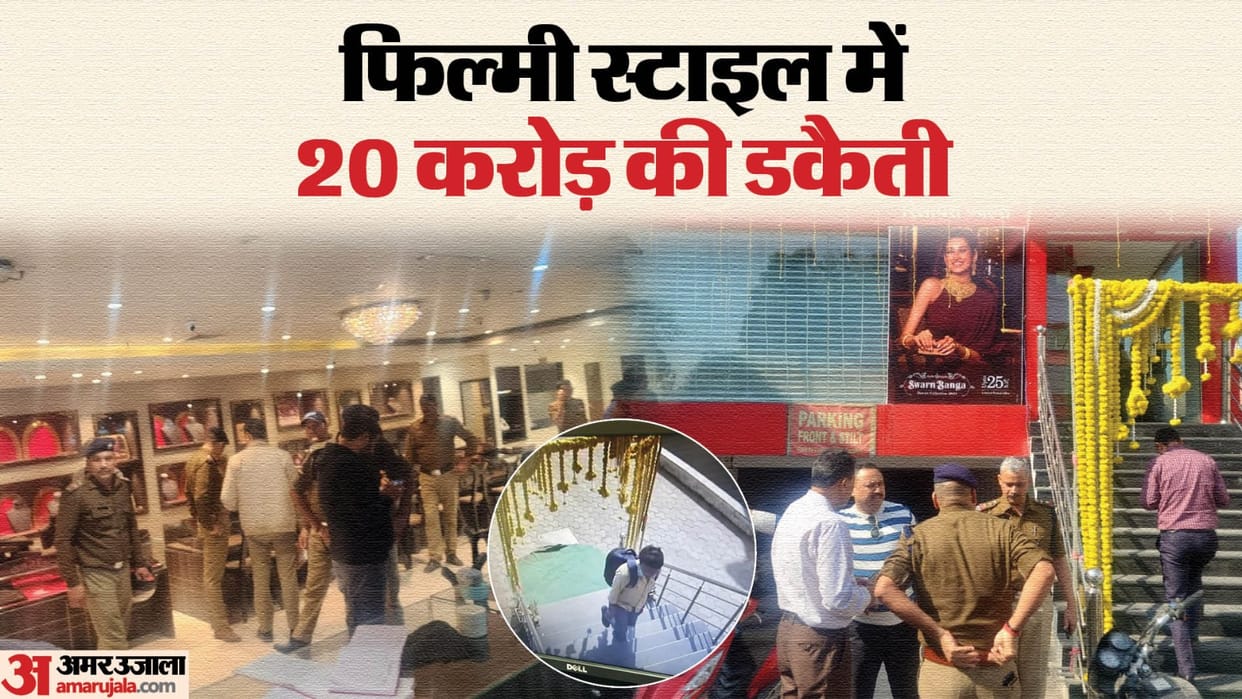 Robbery in Dehradun Reliance jewellery Showroom on gunpoint miscreants Threaten and Looted Story