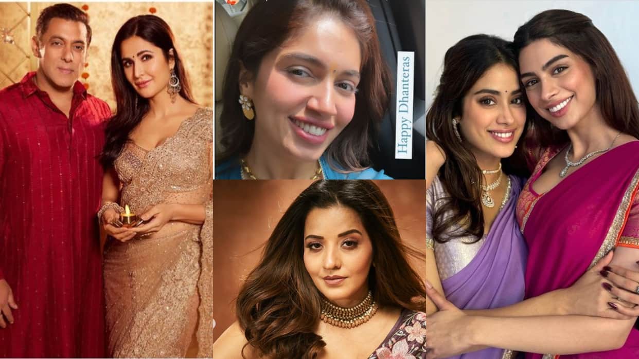 Dhanteras 2023 Celebrities wished fans Diwali and prosperous Dhanteras Salman Katrina Monalisa Jahnvi Kapoor