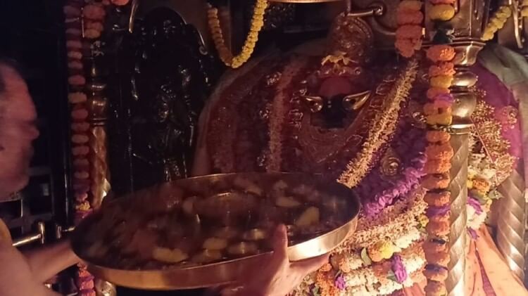 Vindhyachal Mandir: महालक्ष्मी के रुप में पूजी गईं मां विंध्यवासिनी, रत्नजड़ित हार से हुआ श्रृंगार; लगा छप्पन