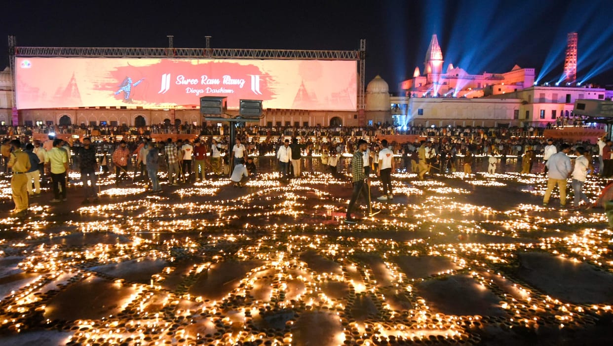 Pics of Ayodhya Deepotsav 2023.