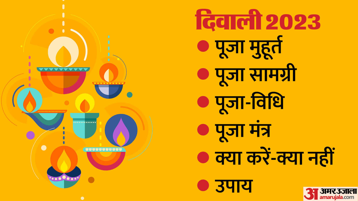 Diwali 2023 Date Puja Samagri List shubh Muhurat Deepawali Puja Vidhi Mnatra kya karen kya nhi on diwali in hi