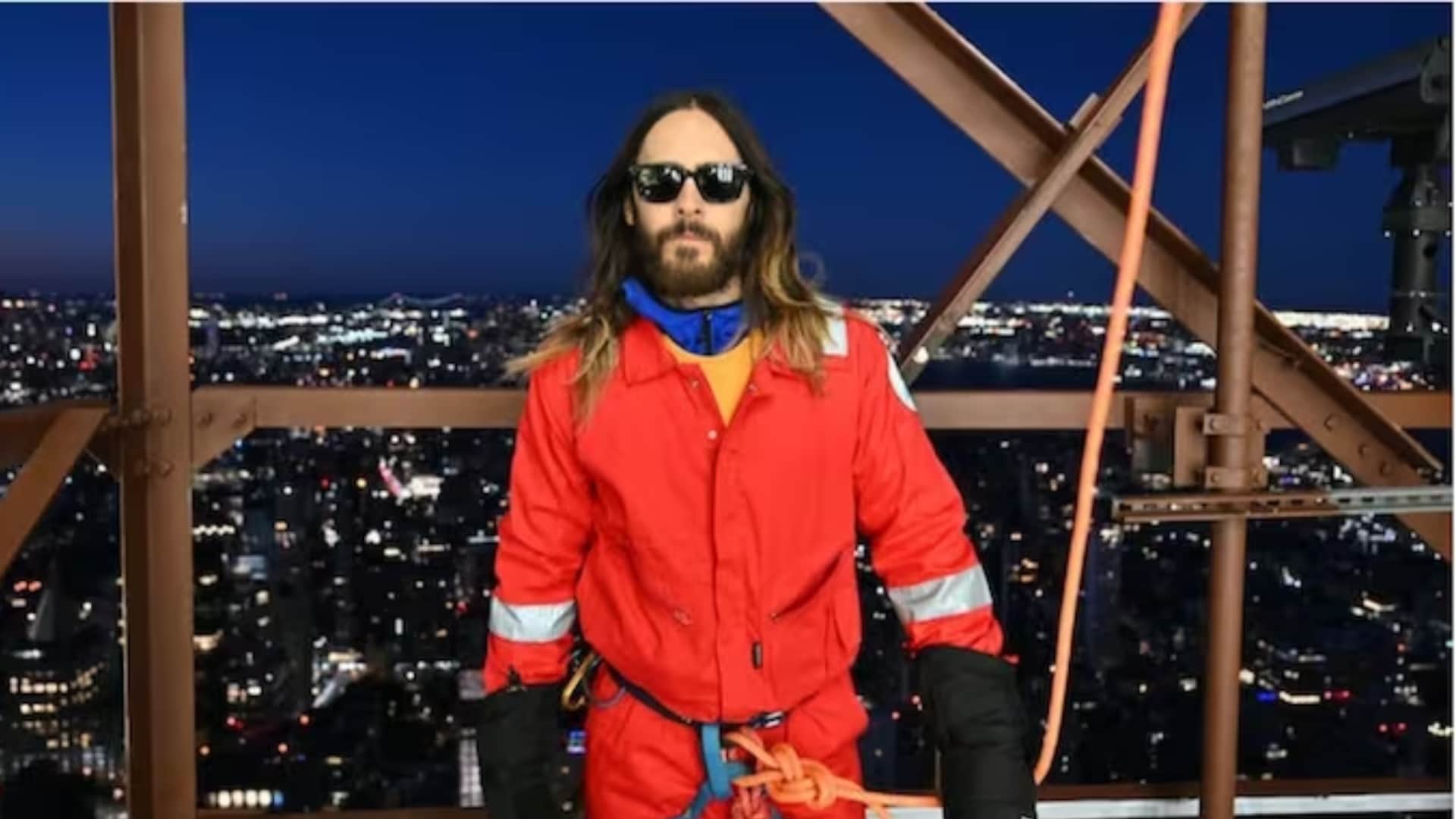 Musician Jared Leto did a dangerous stunt video of climbing a 102 storey building went viral