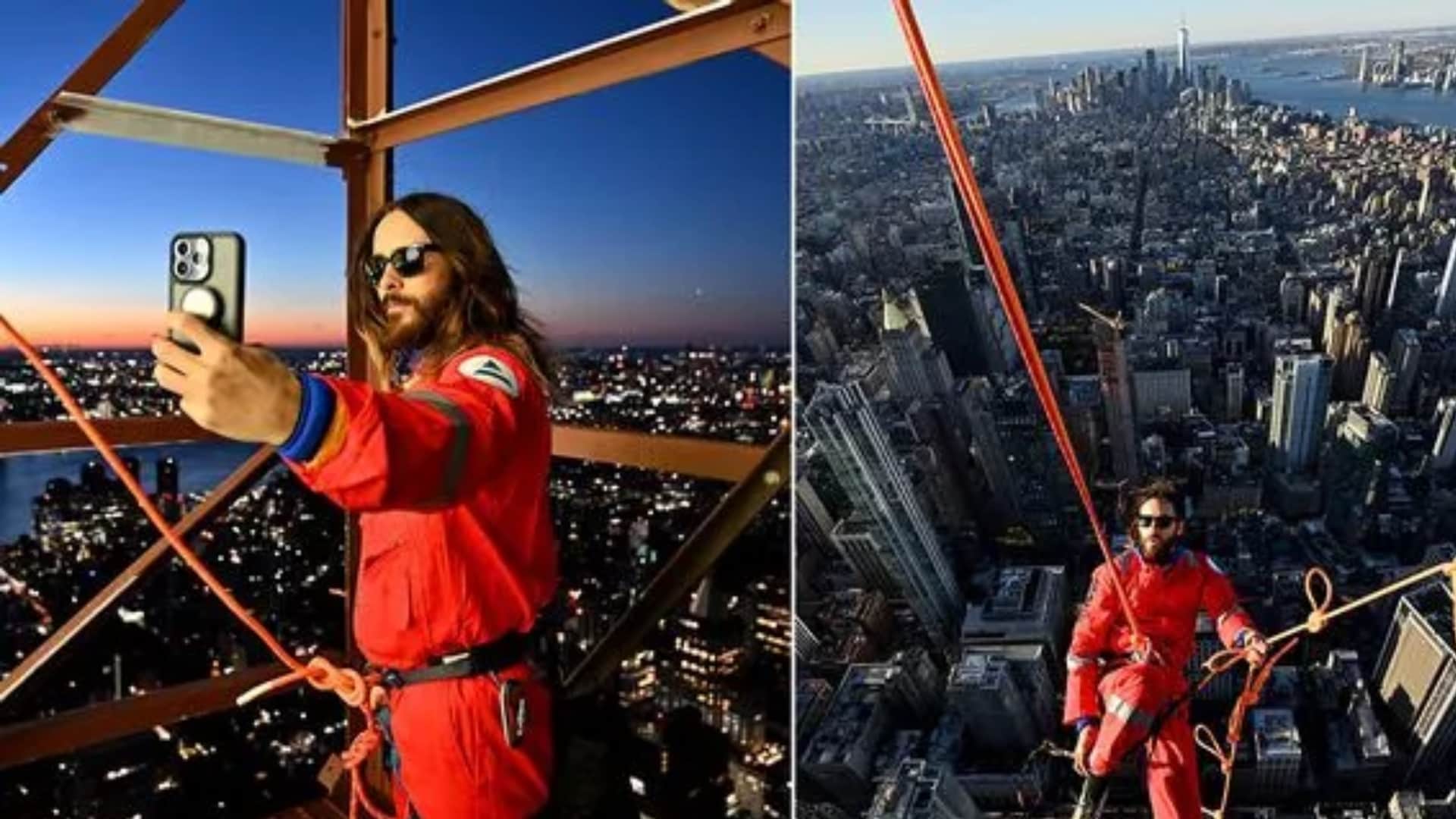 Musician Jared Leto did a dangerous stunt video of climbing a 102 storey building went viral