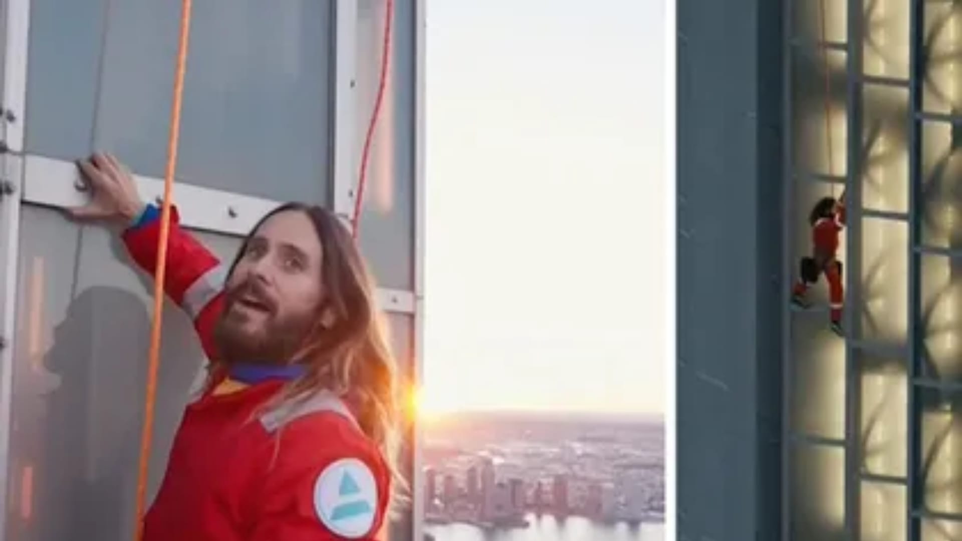 Musician Jared Leto did a dangerous stunt video of climbing a 102 storey building went viral