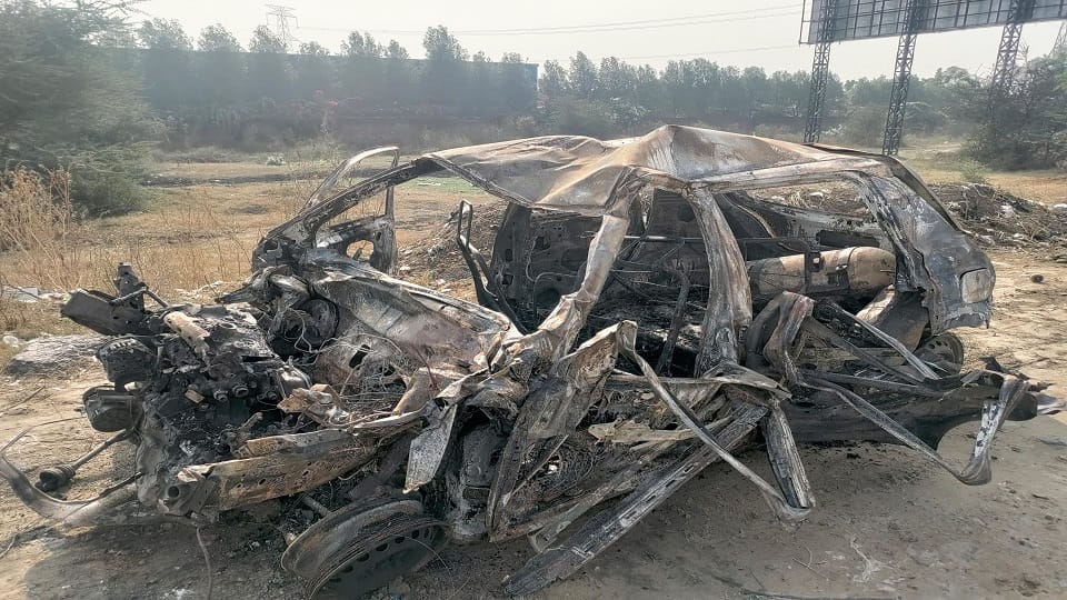 Three friends died in car fire on Delhi Jaipur highway