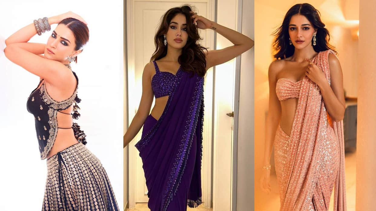 Diwali 2023 stars looks kriti sanon ananya panday Rakul Preet janhvi kapoor madhoori dixit vicky kaushal arjun