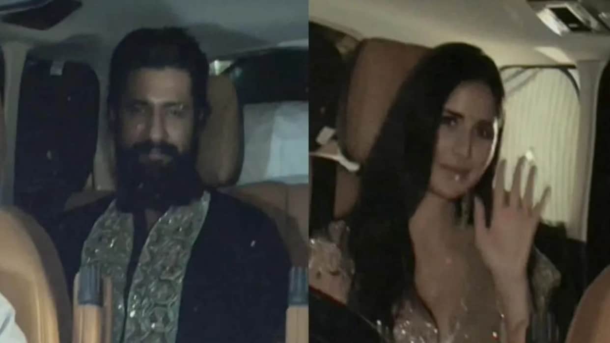 Tiger 3 Fame Katrina Kaif and Vicky Kaushal lit up Amritpal Singh Diwali bash as they make Glamorous entry