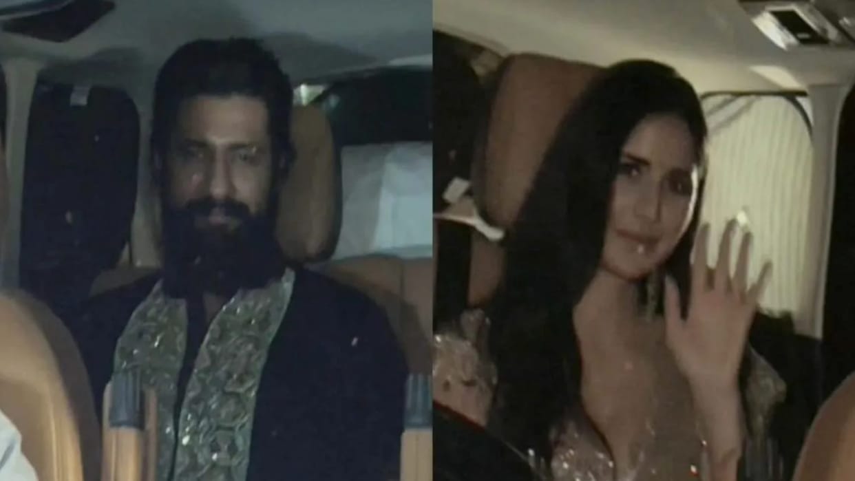 Tiger 3 Fame Katrina Kaif and Vicky Kaushal lit up Amritpal Singh Diwali bash as they make Glamorous entry