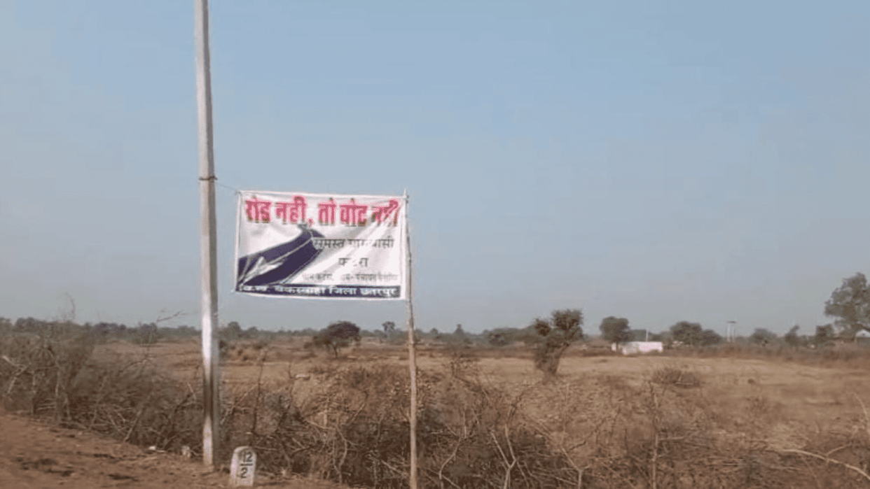 Villagers boycott elections due to bad roads