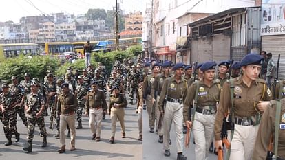 MP Election 2023 Mahaflag march of police 17 companies of CAPF three thousand policemen