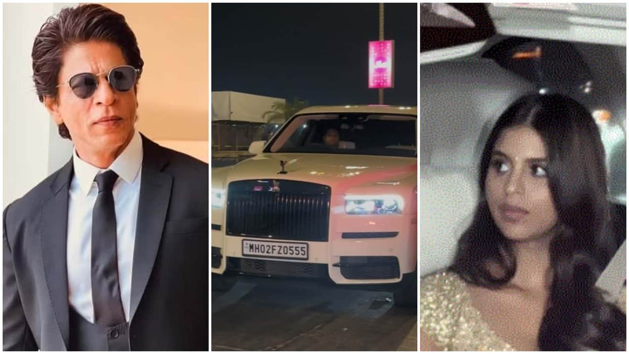 Shah Rukh Khan arrives in style at Amritpal Singh Diwali bash Suhana Khan snatched limelight in golden attire