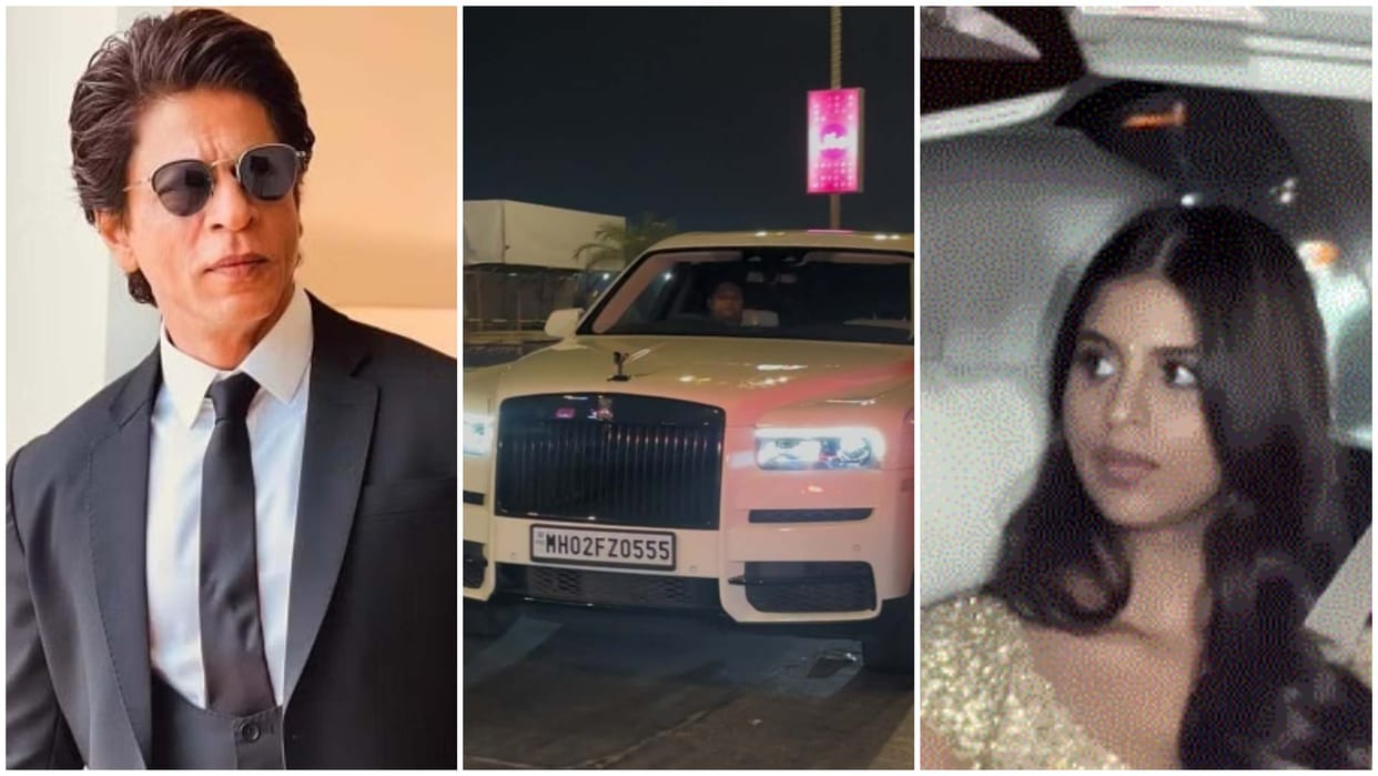 Shah Rukh Khan arrives in style at Amritpal Singh Diwali bash Suhana Khan snatched limelight in golden attire