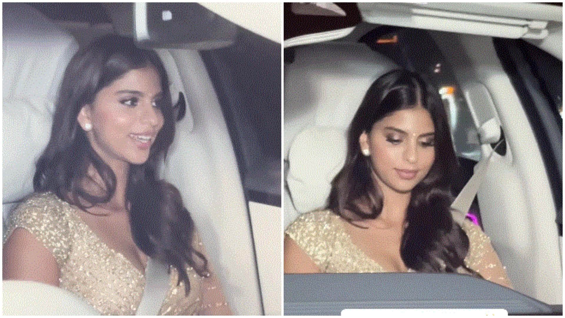 Shah Rukh Khan arrives in style at Amritpal Singh Diwali bash Suhana Khan snatched limelight in golden attire