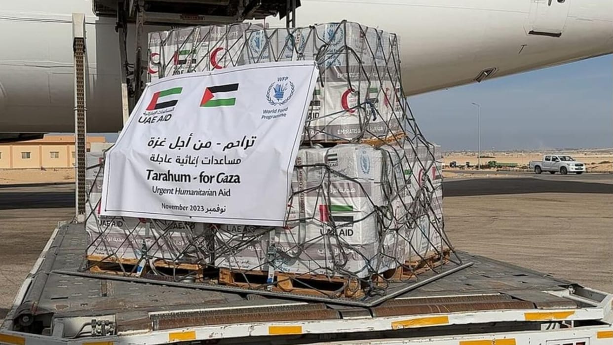 Israel Hamas War Updates UAE dispatches 100 tonnes of food, medical supplies to support Palestinians in Gaza