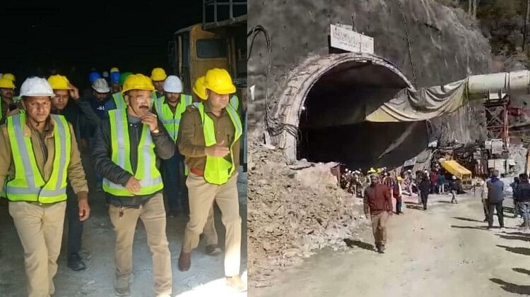 Uttarkashi Tunnel Collapse Landslide in Uttarkashi Tunnel Yamunotri National Highway, Many Workers Trapped