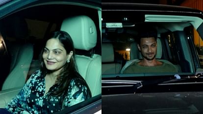 Tiger 3 Special screening salman Khan alvira agnihotri atul agnihotri aayush sharma also reached in event