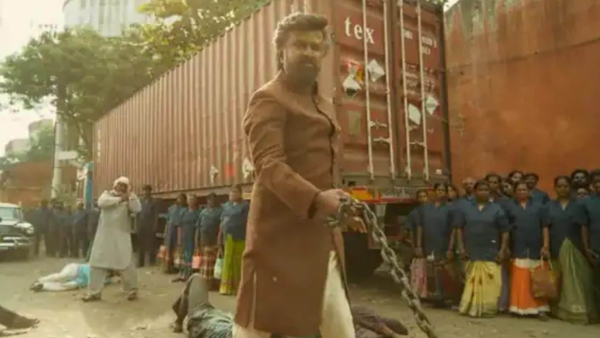 Lal Salaam Rajinikanth put up banners posters and garlands outside the Theatre in Chennai on release