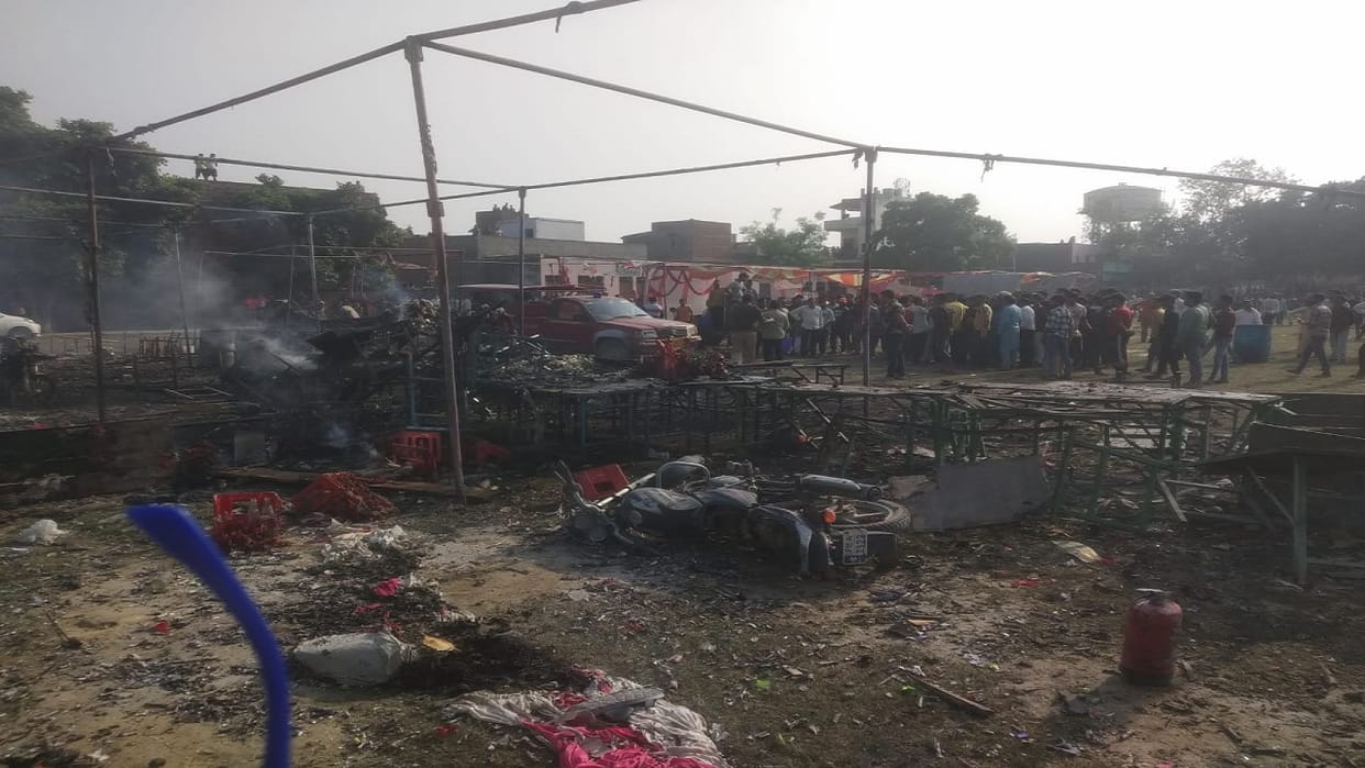 Another youth died in Mathura who got burnt in fire that broke out in firecracker market