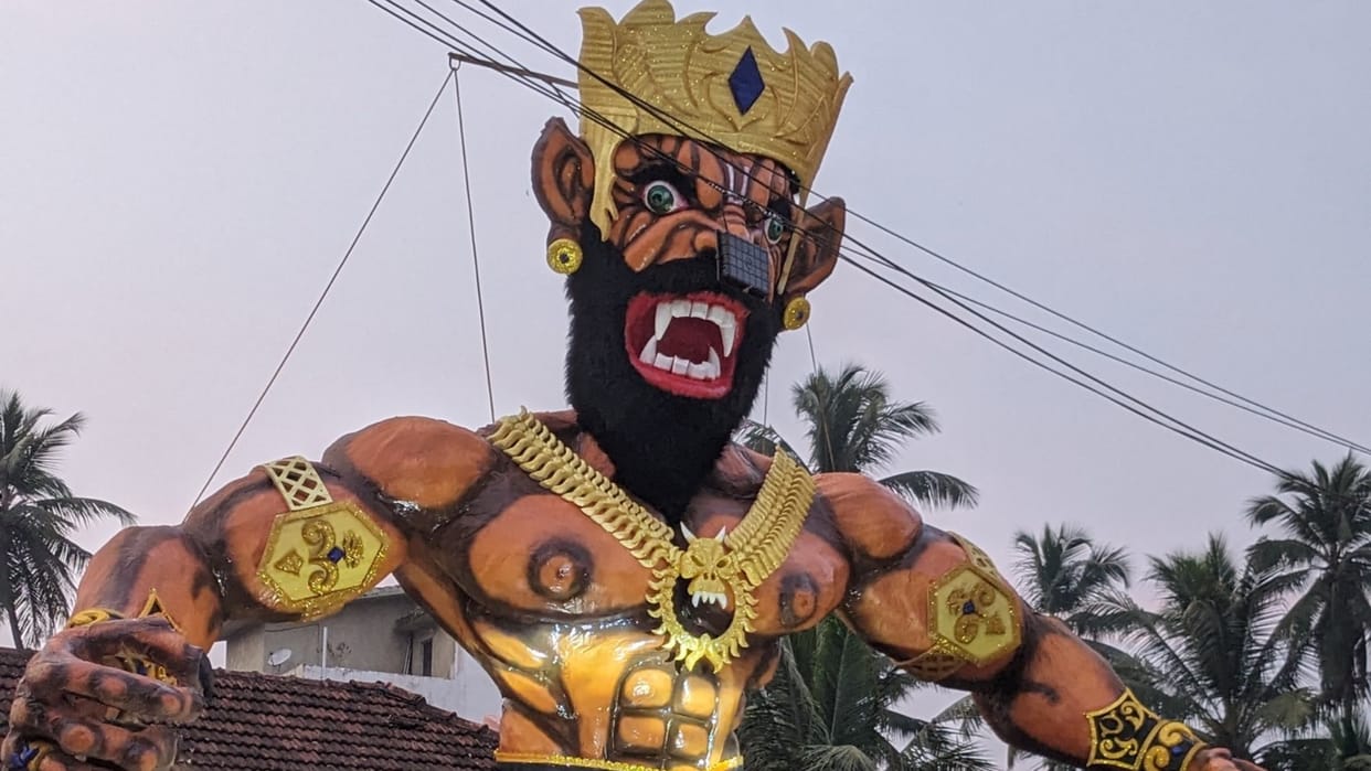 Goans burn Narakasur effigies to celebrate Diwali Festival