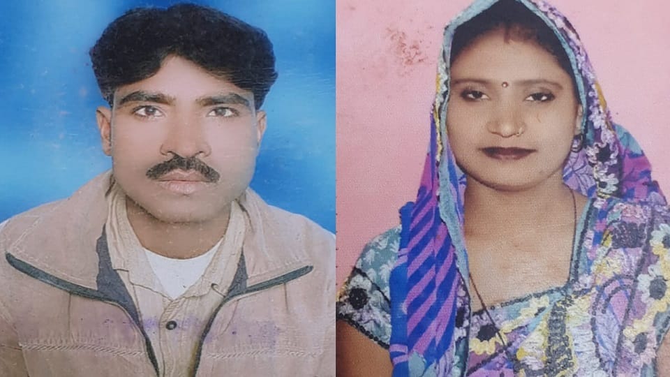 Husband dies, wife seriously injured in collision with truck and bike
