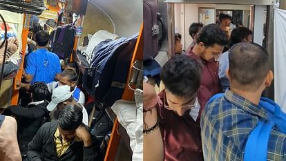Diwali 2023: Passengers seen struggling at stations for berths in trains or seats in buses.