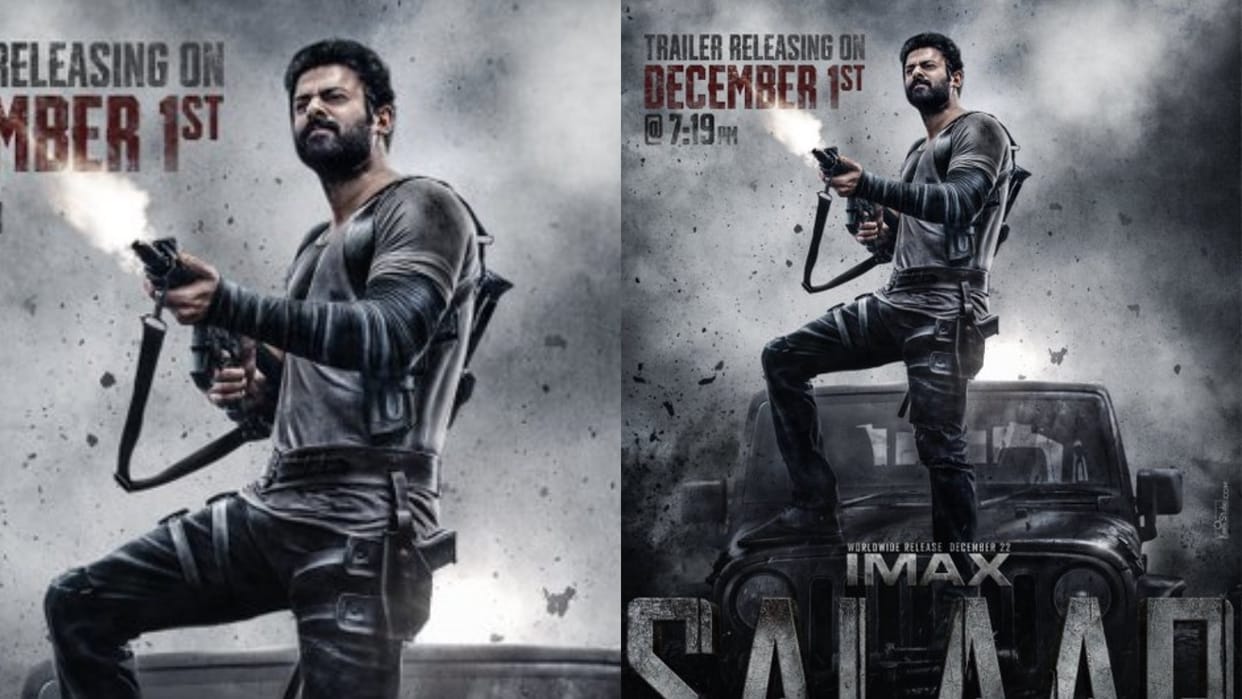 Salaar makers announced Prabhas film trailer release date and time with new poster on diwali 2023