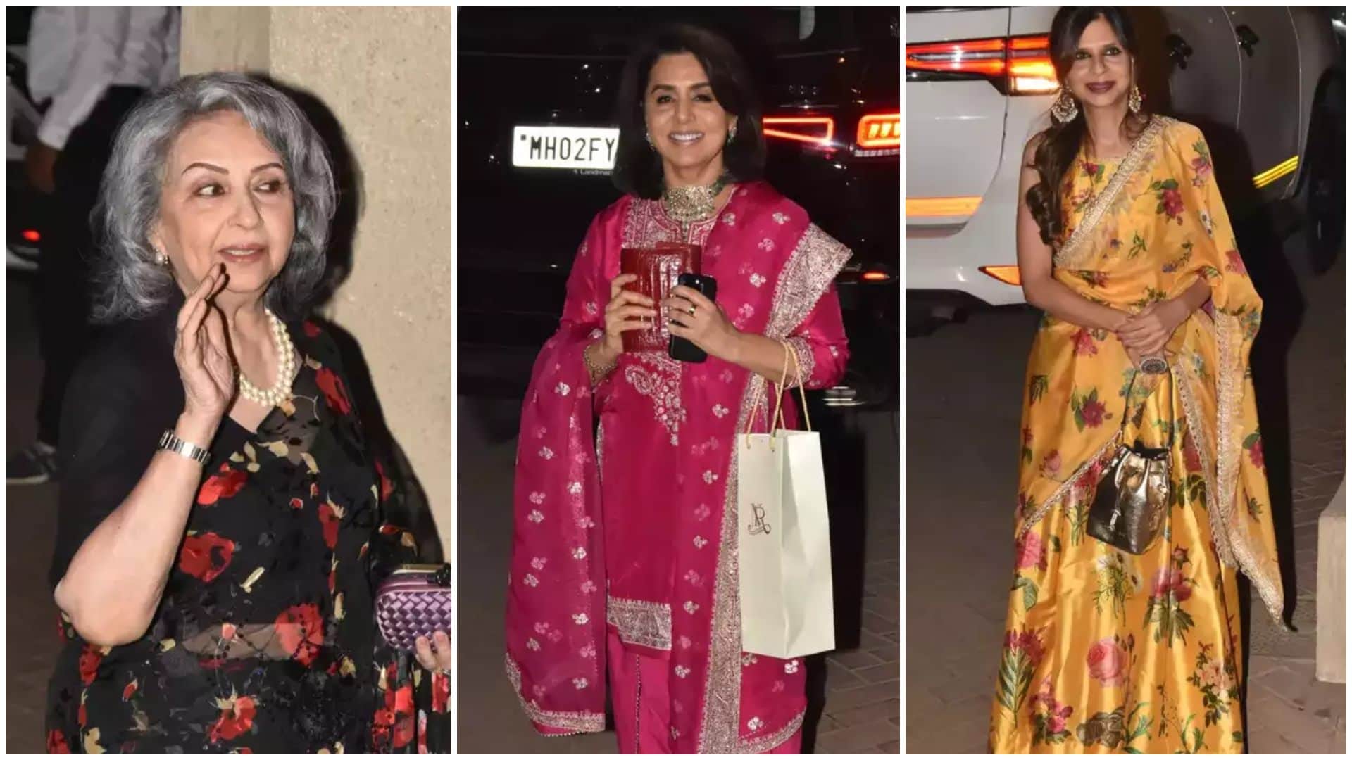 Alia Bhatt Ranbir Kapoor Arjun Kapoor Sara Ali khan grace at Kareena Kapoor Saif Ali Khan Diwali bash see Pics