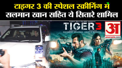 Tiger 3: Salman Khan's entry in grand style at the special screening of Tiger 3