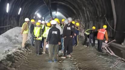 Uttarkashi Tunnel Collapse Landslide in Uttarkashi Tunnel Yamunotri  Highway Many Workers Trapped Cm Dhami