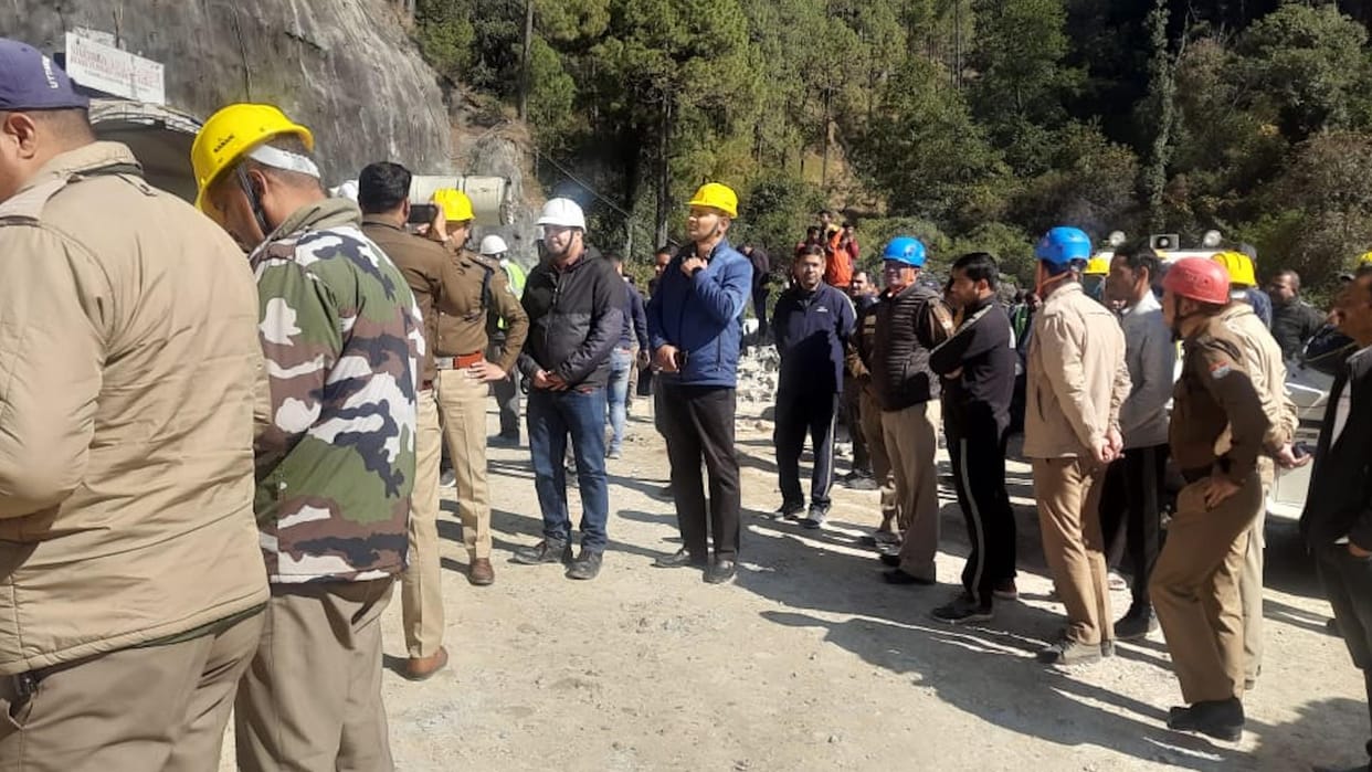 Uttarkashi Tunnel Collapse Landslide in Uttarkashi Most of laborers trapped in tunnel are from UP Jharkhand