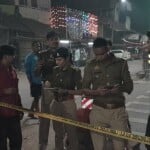 घटनास्थल पर मौजूद पुलिस