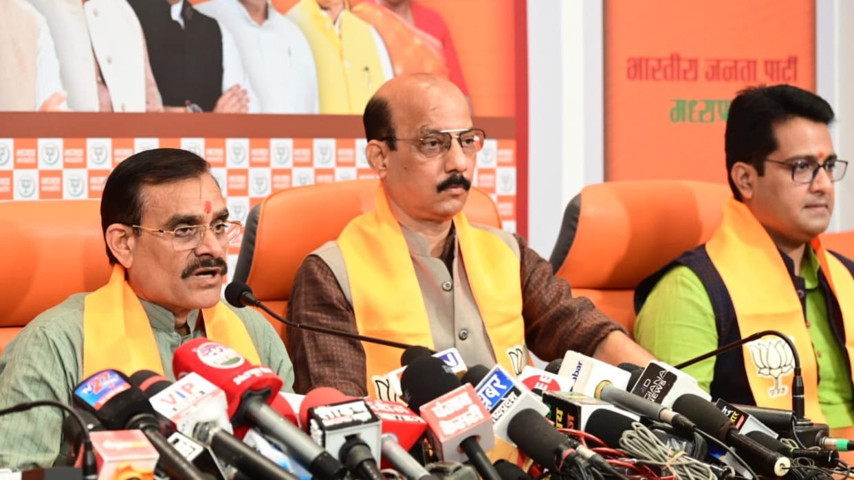 MP Election Another video of Union Minister Tomar's son goes viral, State President VD Sharma calls it fake