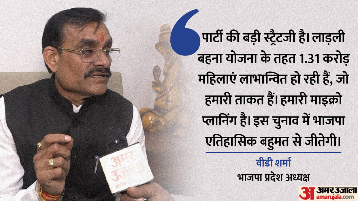 MP Election Interview of vd sharma, said- Rahul-Priyanka themselves are on bail, will they talk on corruption