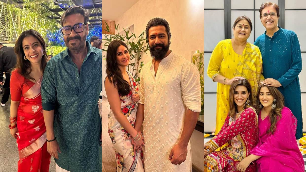 Diwali 2023 Bollywood Celebs Celebrated their Diwali with Family Kriti sanon Mouni roy Alia Bhatt kajol